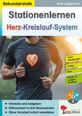 Cover: Stationenlernen Herz-Kreislauf-System - KOHL VERLAG Der Verlag mit dem Baum