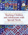 Cover: Teaching Children and Adolescents with Special Needs - Pearson
