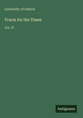 Cover: Tracts for the Times - Antigonos Verlag