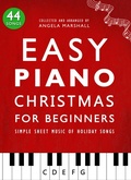Cover: Easy Piano Christmas for Beginners: Simple Sheet Music of Holiday Songs (Easy Piano Songs for Beginners, #3) - Avanell Publishing