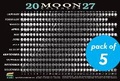 Cover: 2027 Moon Calendar Card (5 pack) - The Experiment LLC