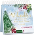 Cover: Postkarten-Adventskalender. Weihnachten ist, wenn das Herz nach Hause kommt - arsEdition