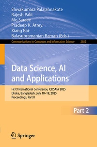 Enlarge image Cover: Data Science, AI and Applications - Springer
