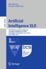 Cover: Artificial Intelligence XLII - Springer