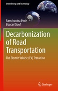Cover: Decarbonization of Road Transportation - Springer