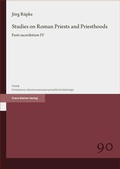 Cover: Studies on Roman Priests and Priesthoods - Franz Steiner Verlag