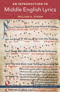 Cover: An Introduction to Middle English Lyrics - University Press of Florida