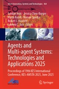 Cover: Agents and Multi-agent Systems: Technologies and Applications 2025 - Springer