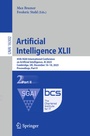 Cover: Artificial Intelligence XLII - Springer