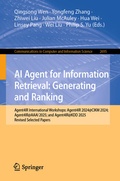 Cover: AI Agent for Information Retrieval: Generating and Ranking - Springer