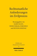 Cover: Rechtsstaatliche Anforderungen im Zivilprozess - Mohr Siebeck