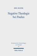 Bild: Negative Theologie bei Paulus - Mohr Siebeck