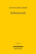 Cover: Einheitsstrafe - Mohr Siebeck