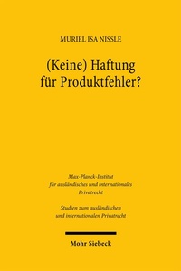 Bild: (Keine) Haftung für Produktfehler? - Mohr Siebeck