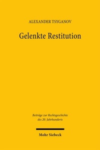 Abbildung von: Gelenkte Restitution - Mohr Siebeck