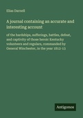 Cover: A journal containing an accurate and interesting account - Antigonos Verlag
