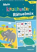 Cover: Mein knallbunter R&auml;tselmix. Wilde Tiere & Unter Wasser - Tessloff Verlag Ragnar Tessloff GmbH & Co. KG