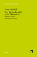 Cover: &Uuml;ber die Beredsamkeit in der Volkssprache - Meiner