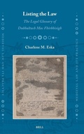 Cover: Listing the Law: The Legal Glossary of Dubhaltach Mac Fhirbhisigh - Brill