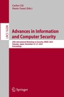 Cover: Advances in Information and Computer Security - Springer