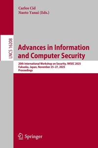 Enlarge image Cover: Advances in Information and Computer Security - Springer