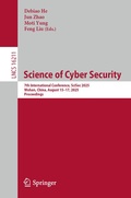 Cover: Science of Cyber Security - Springer