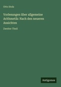 Cover: Vorlesungen ueber allgemeine Arithmetik - Antigonos Verlag
