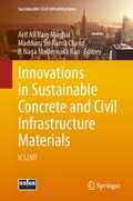 Cover: Innovations in Sustainable Concrete and Civil Infrastructure Materials - Springer