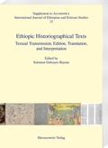 Cover: Ethiopic Historiographical Texts - Harrassowitz Verlag