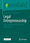 Cover: Legal Entrepreneurship - Springer