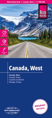Abbildung von: Reise Know-How Landkarte Kanada, West | Canada, West (1:1.900.000) - Reise Know-How Verlag Peter Rump GmbH