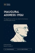 Cover: Inaugural Address (1926) - Paideia Press