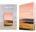 Cover: NLT Large Print Slimline Reference Bible (Hardcover, Pink Landscape, Red Letter) - Tyndale House Publishers