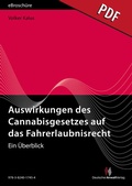 Abbildung von: Auswirkungen des Cannabisgesetzes auf das Fahrerlaubnisrecht - eBroschüre (PDF) - Deutscher Anwaltverlag