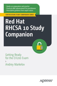 Enlarge image Cover: Red Hat RHCSA 10 Study Companion - APress