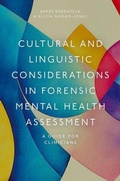 Cover: Cultural and Linguistic Considerations in Forensic Mental Health Assessment - Oxford University Press Inc