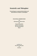 Cover: Semiotik und Metapher - J.B. Metzler