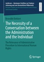 Cover: The Necessity of a Conversation between the Administration and the Individual - Springer