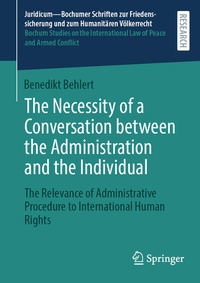 Enlarge image Cover: The Necessity of a Conversation between the Administration and the Individual - Springer