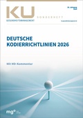 Cover: Deutsche Kodierrichtlinien 2026 mit MD-Kommentar - mgo fachverlage