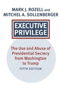 Cover: Executive Privilege - University Press of Kansas