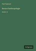 Cover: Revue d'anthropologie - Antigonos Verlag