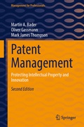 Cover: Patent Management - Springer