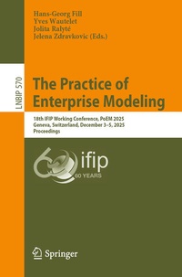 Enlarge image Cover: The Practice of Enterprise Modeling - Springer