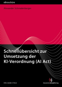 Bild: Schnellübersicht zur Umsetzung der KI-Verordnung - eBroschüre (PDF) - Deutscher Anwaltverlag