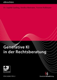 Abbildung von: Generative KI in der Rechtsberatung - eBroschüre (PDF) - Deutscher Anwaltverlag