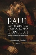Cover: Paul in his Jewish and Graeco-Roman Context - Aucd Press
