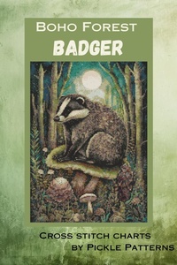 Enlarge image Cover: Boho Forest - Badger - Pickle Patterns
