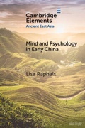 Cover: Mind and Psychology in Early China - Cambridge University Press