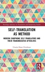 Cover: Self-Translation as Method - Routledge
